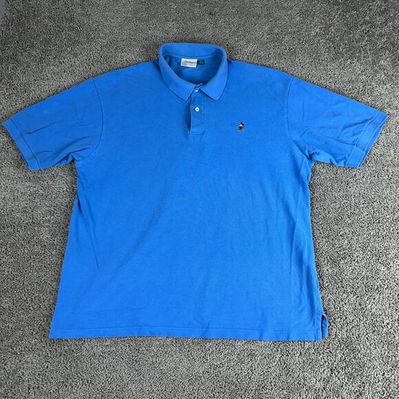 Disney Polo Shirt Mens XXL 2XL Blue Mickey Mouse Embroidered WDW Short Sleeve - Picture 2 of 10
